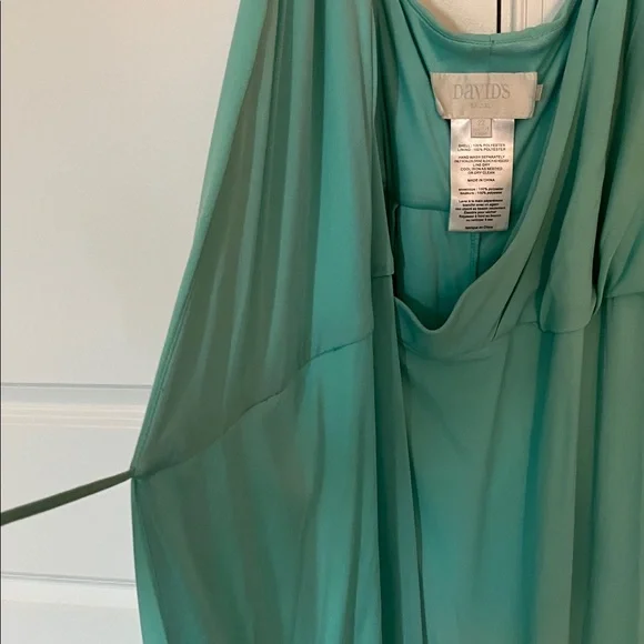 David's Bridal Turquoise Gown - Picture 3 of 7